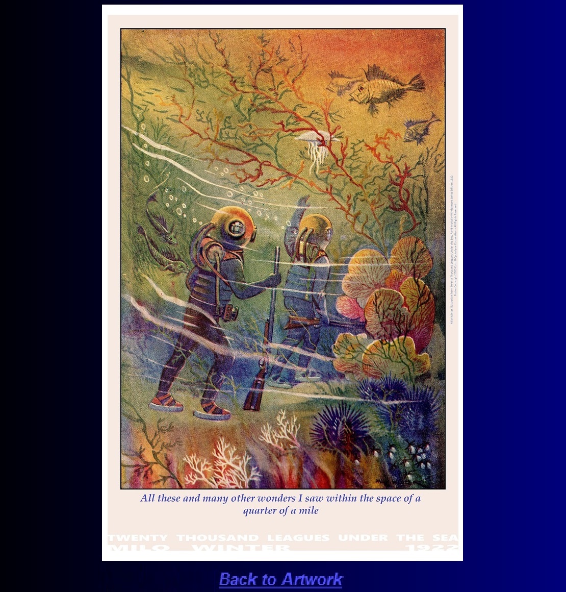 Portrait poster: All these and many other wonders I saw by Milo Winter